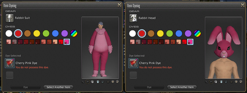 Rabbit Suit Dye Preview